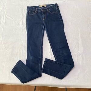 Hollister skinny jeans dark wash W25 L34 well loved in good condition